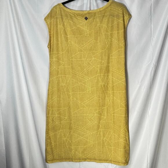 prAna Sanna Shift Dress — 100% Cotton, Size Small, Yellow/Golden Sky - Picture 3 of 7